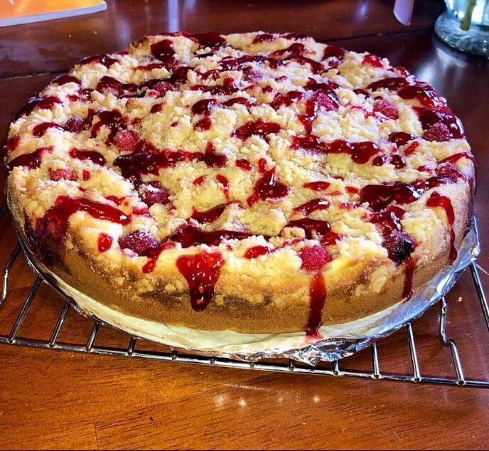 Raspberry Cream Cheese Coffee Cake Easy Homemade Recipes 5109